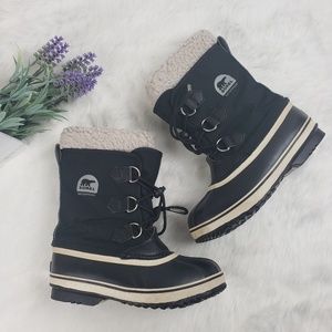 Sorel Black Winter Boots Youth sz 4